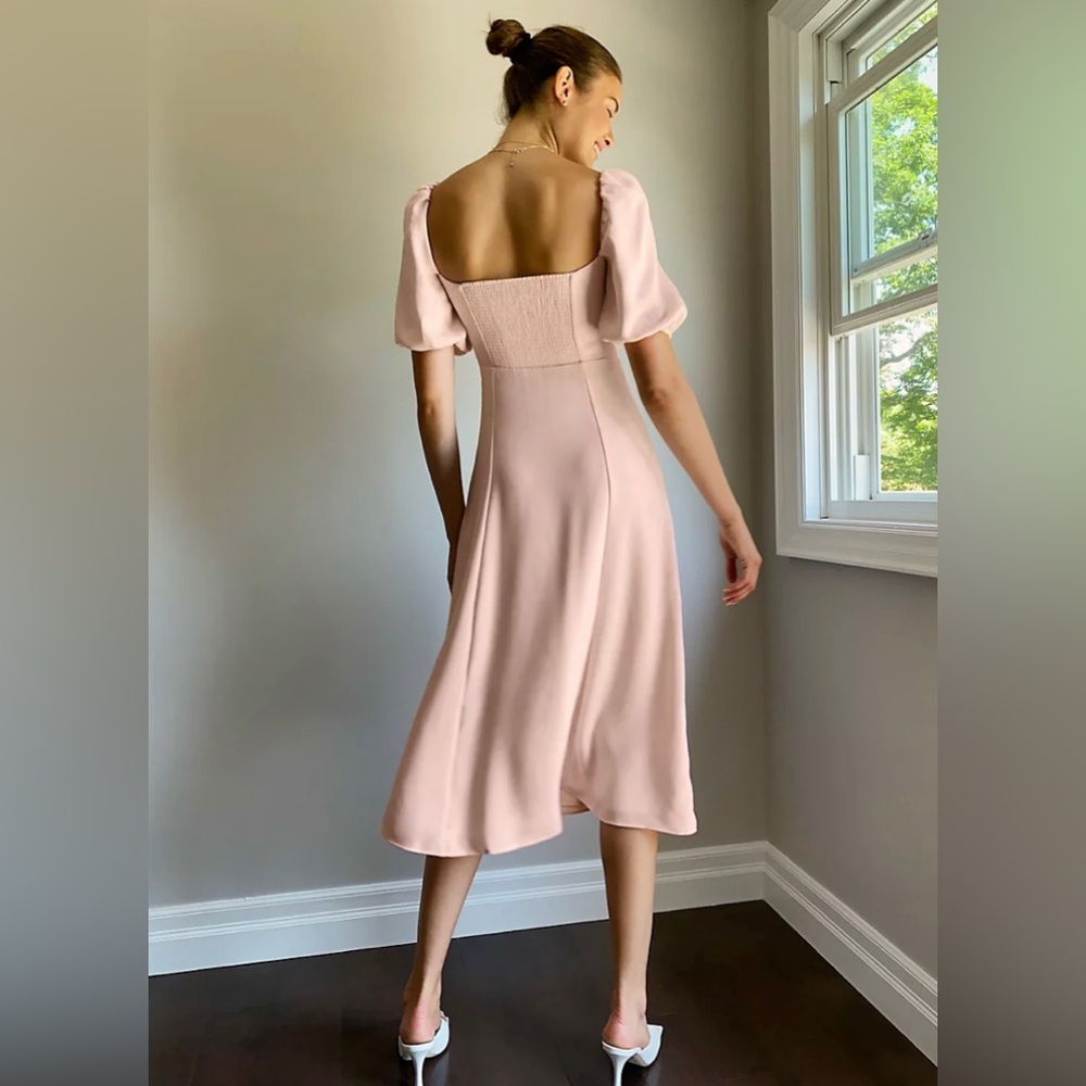 Aritzia Wilfred Novella Pink Formal Wedding Guest Evening Bridal Dress